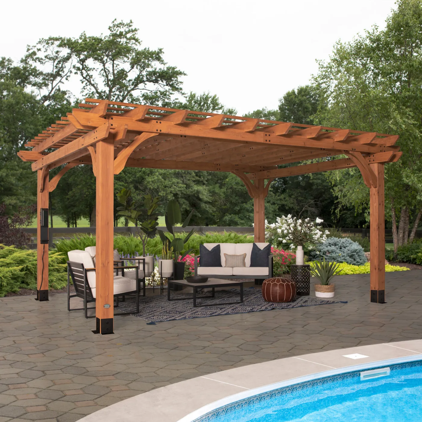 Backyard Discovery Beaumont cedar pergola product image