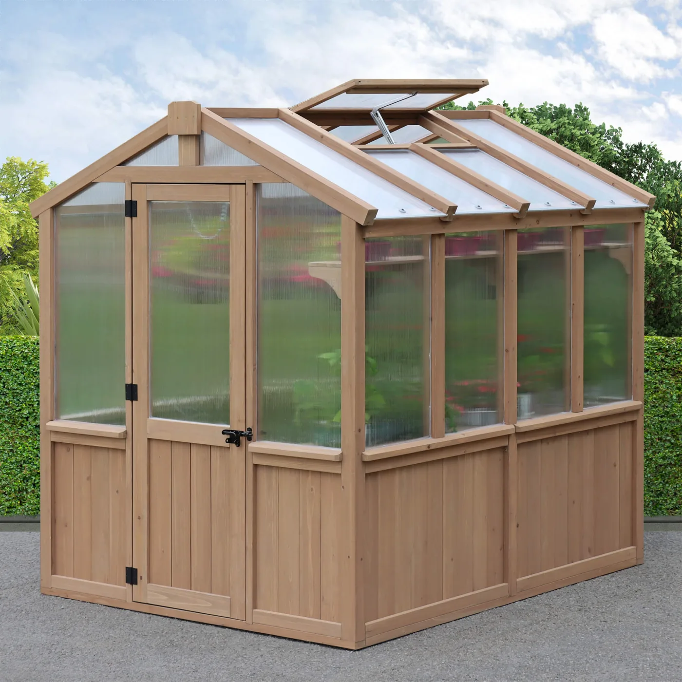 Yardistry cedar garden greenhouse product image